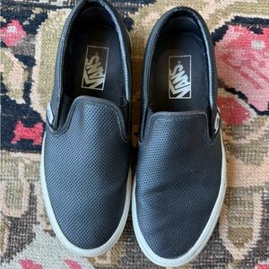 Vans Women’s or Men’s Black Perforated Slip-On Sneakers